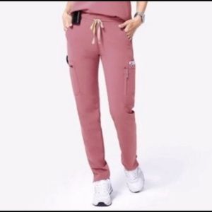 Figs MAUVE yola skinny pants